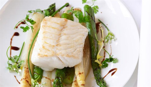 asperge met vis